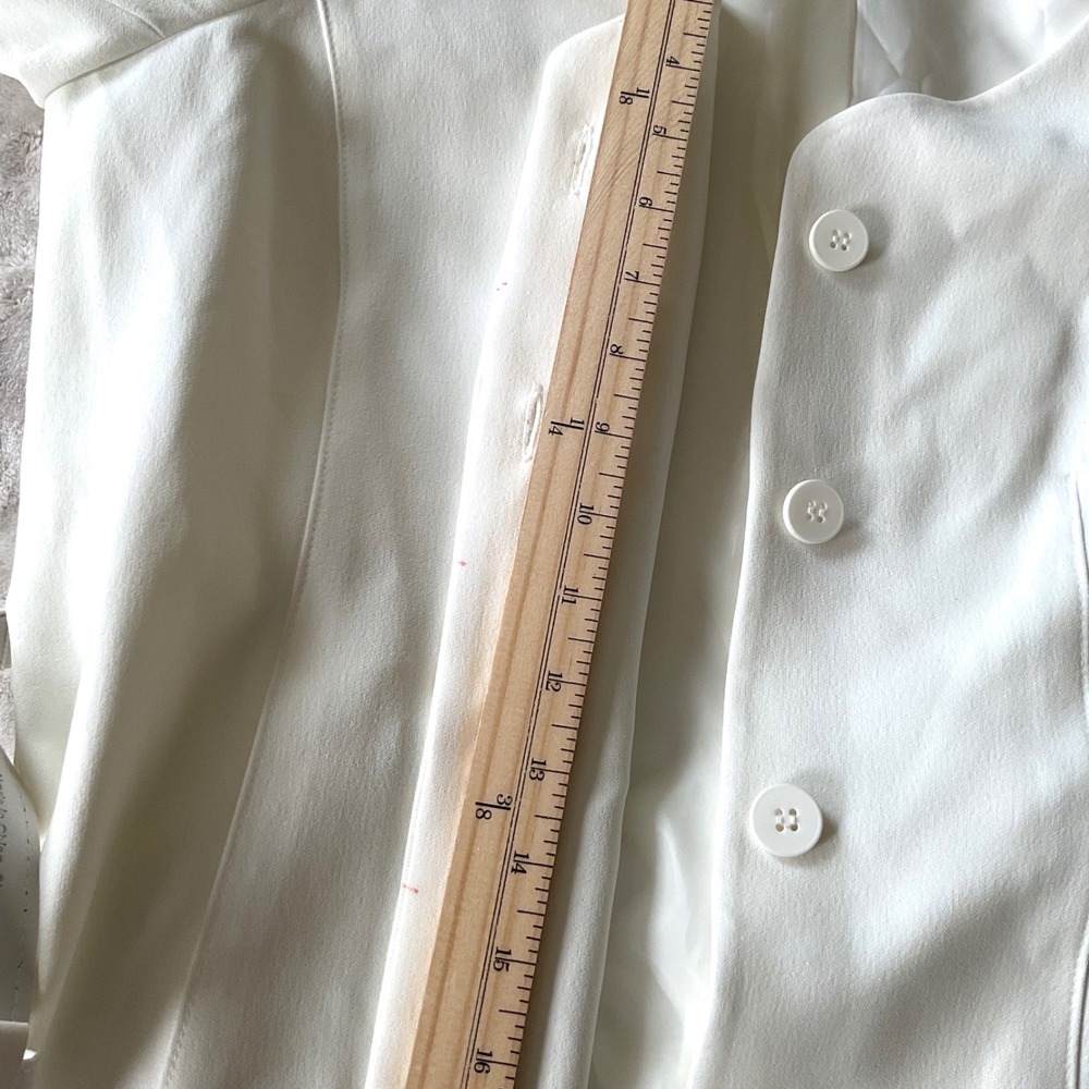 Le Suit Womens Belted 3/4 Sleeve Jacket Maxi Skirt Suit Vanilla Ice 12 NEW* - Picture 11 of 15